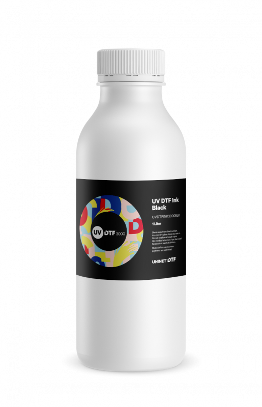 Uninet Black Ink For UV DTF 3000 (1 Liter)